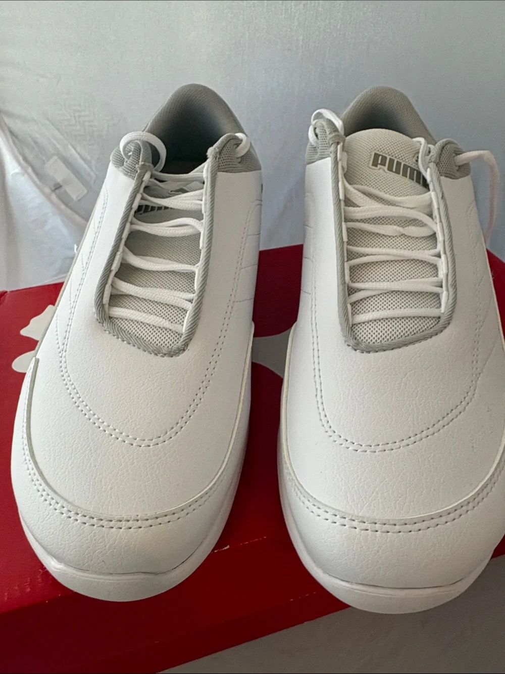 New PUMA BMW Motorsport Men’s White Driving Sneakers Kart Cat III NM